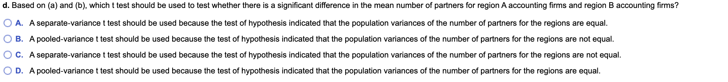 sample standard deviation S2 =6. Assuming the population variances are equal, at