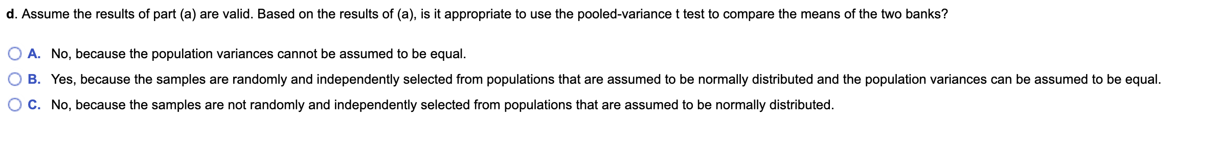 H2 O C. Ho: H1 > H2 OD. HO: M1 # H2