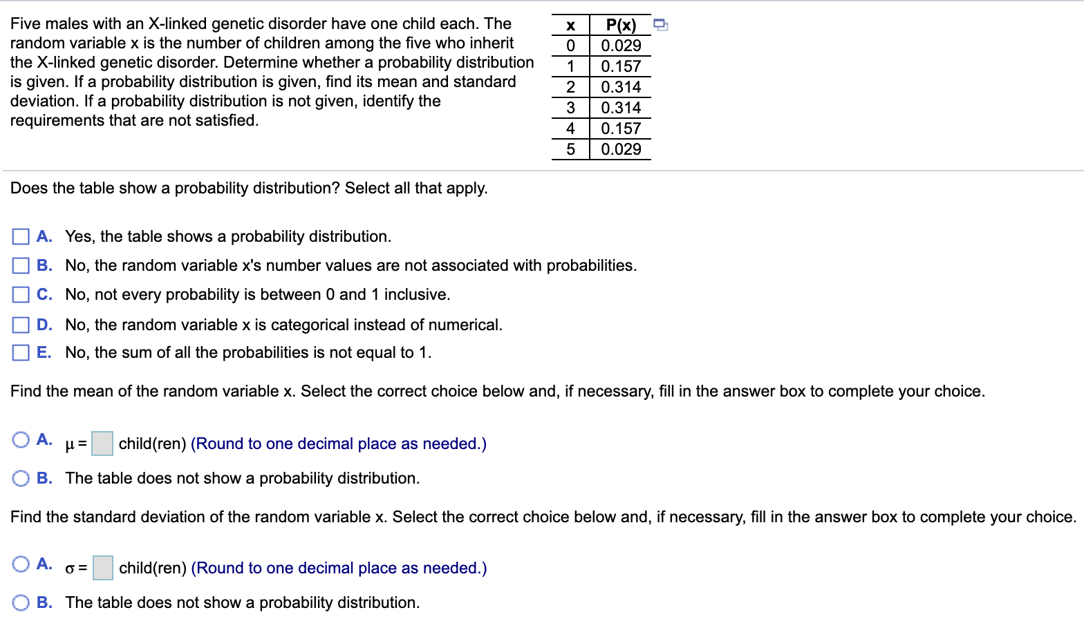 random variable, or not a random variable. a. The number of people