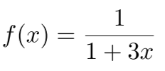 Make a power series for the following function by manipulating a geometric