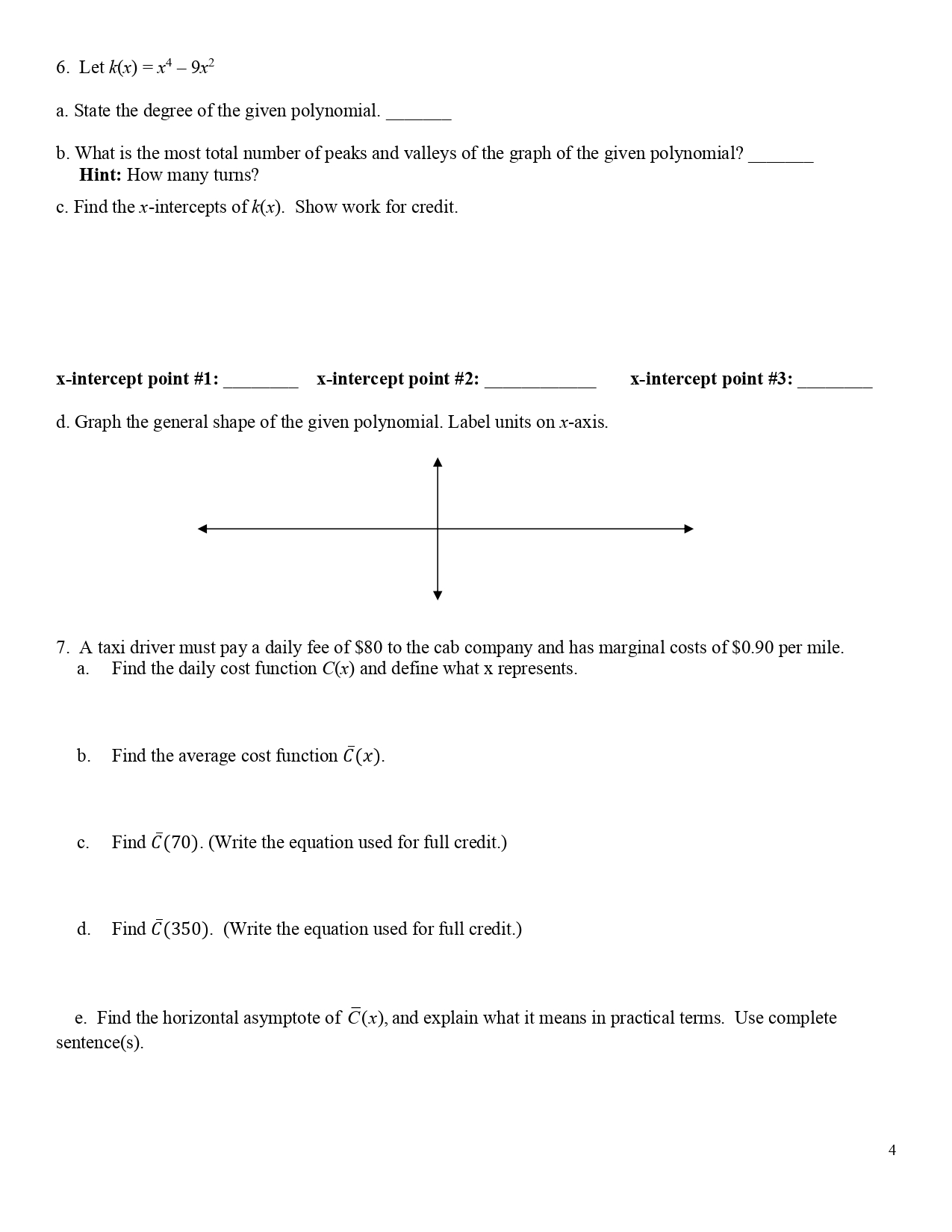 3.1-3.6, Appendix A Instructions: Work each of the following problems in the
