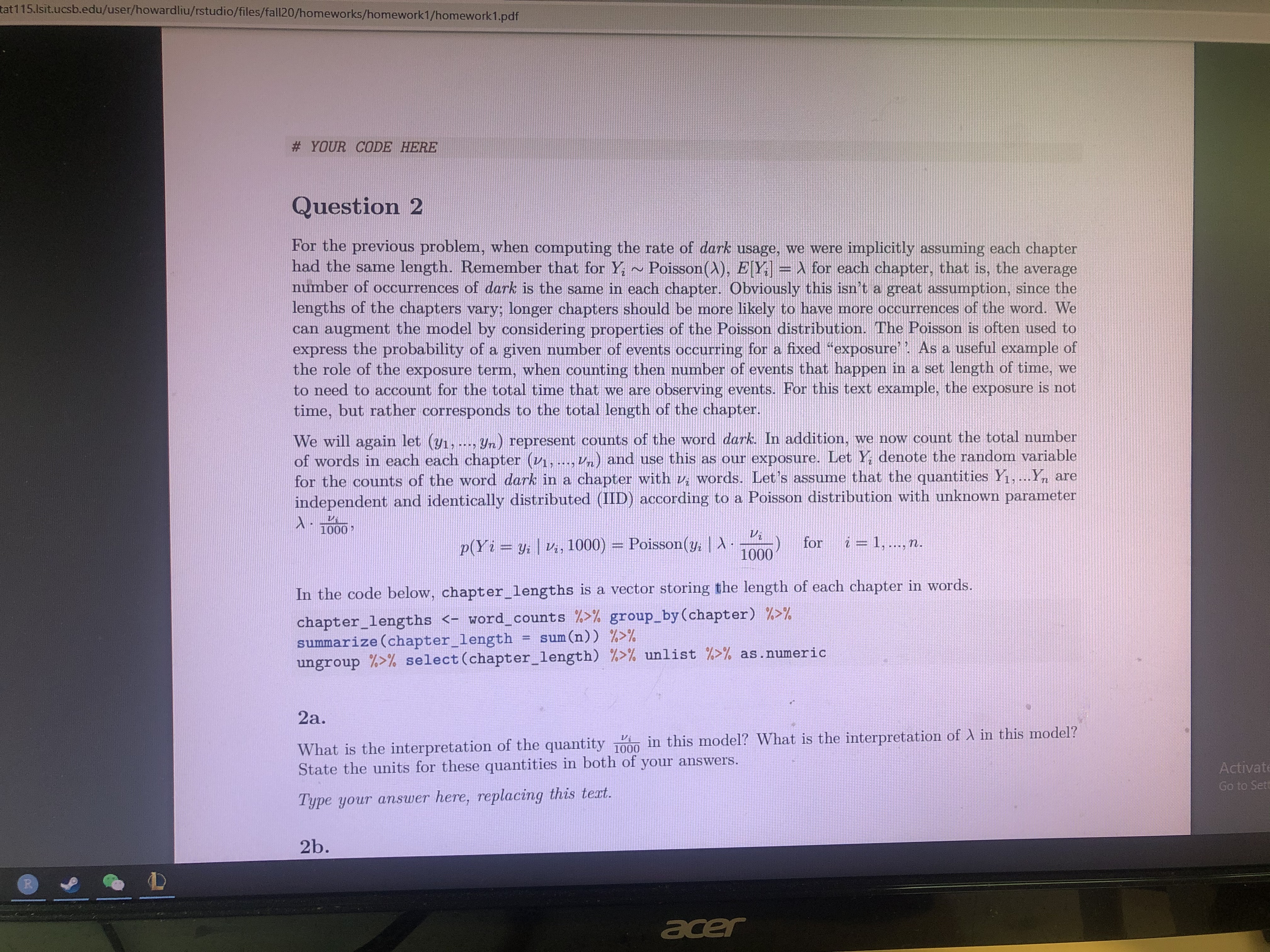 please show all steps with codes ! every information is included !
