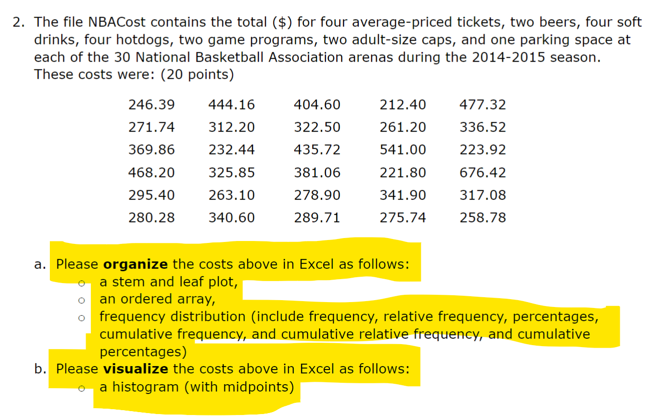 histograms in the file as well. DO NOT submit the answer as