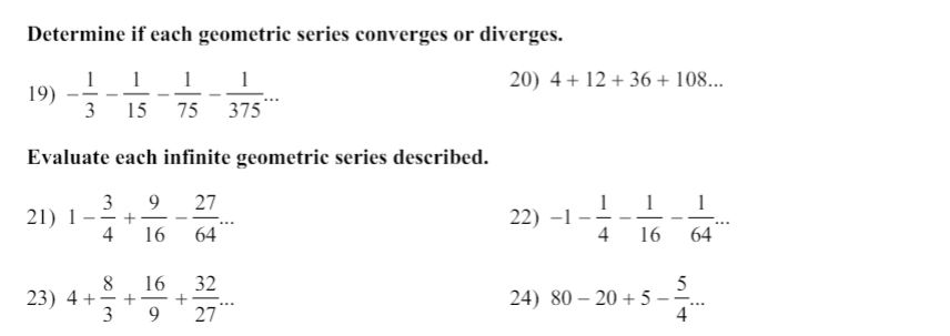 Finda, Given two terms in an arithmetic sequence find the common difference,
