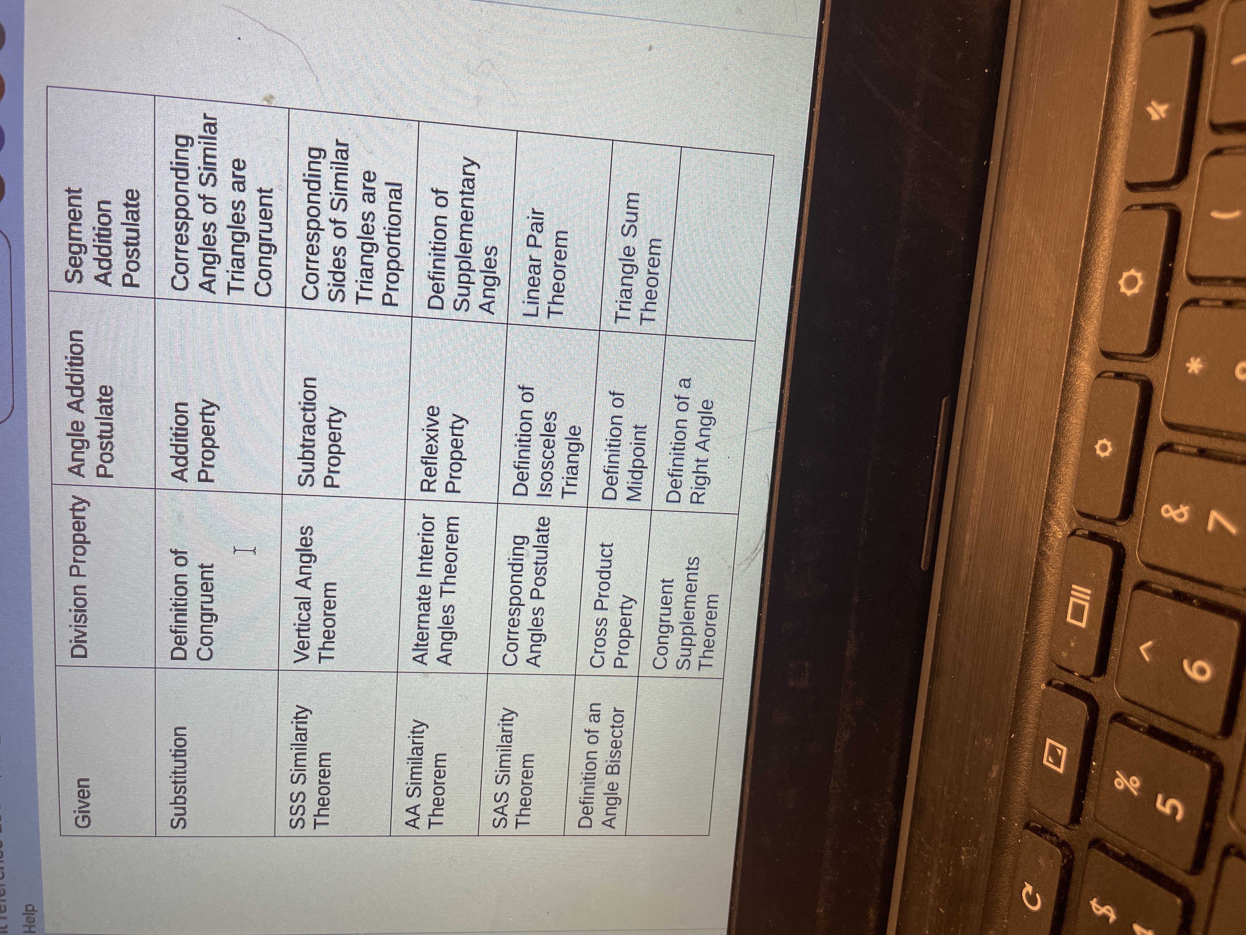 = 450 2. AFDE is isosceles 2. Definition of Isosceles Triangles 2.