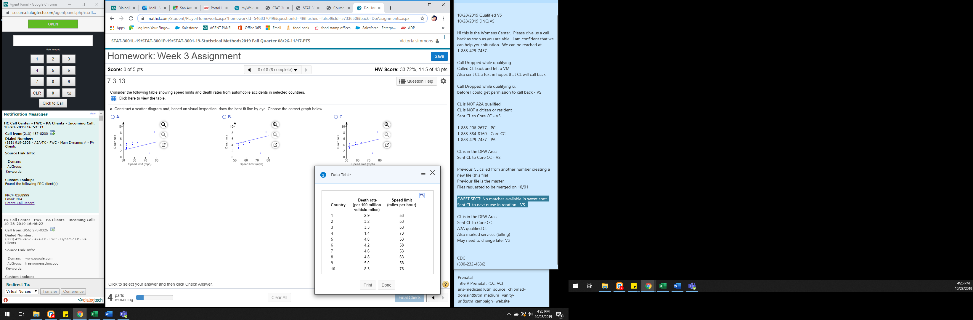  Ag O X secure.dialogtech.com/agentpanel.php?csrfl. DialogT x | @ Mail - \\