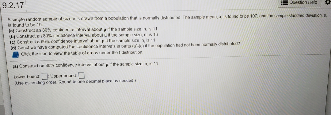 Help with this please!!! Question complete. Kindly answer a through d 9.2.17