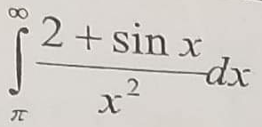 Use the comparison test to determine whether this integral is convergent or