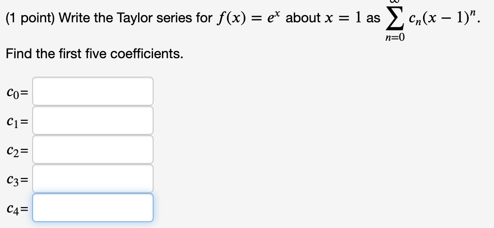 Please show work on how to solve M Cn(x - 1)". (1