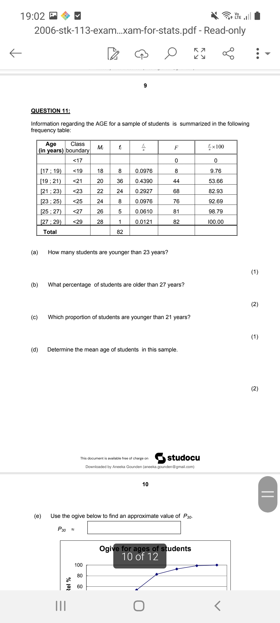 out a course evaluation questionnaire. The questions have a five-category response scale,