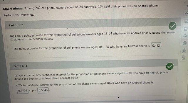 Round the critical value to no less than three decimal places. Round