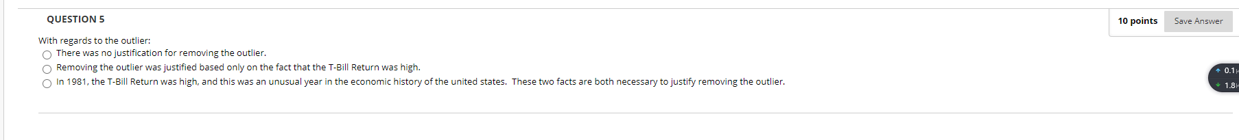 1 10 points Save Answer Your boss believes that interest rates will