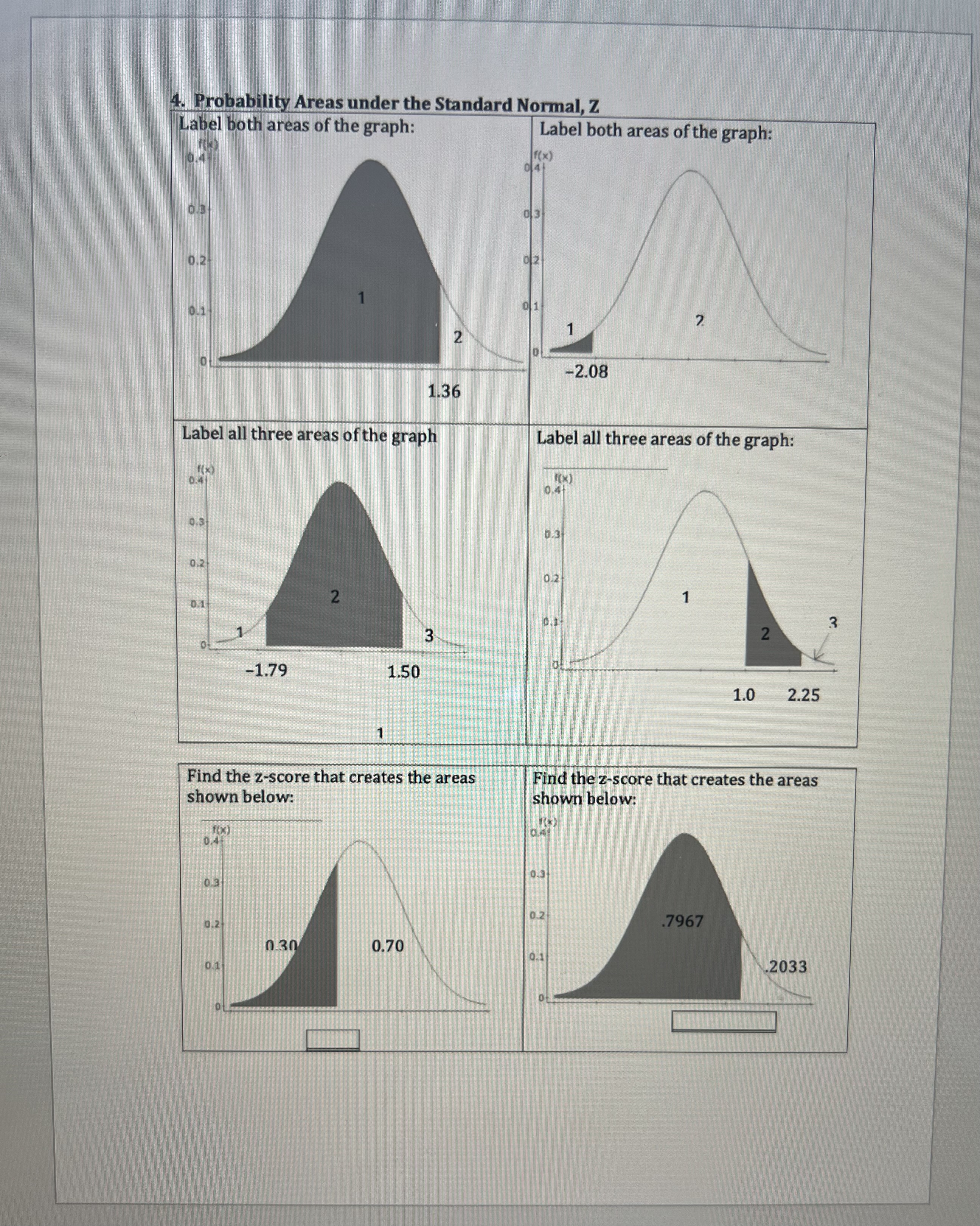 symmetric."2. Directions: If the total area of each of the figures below