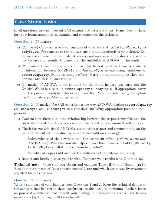 35% of your final mark. It is due no later than 2nd