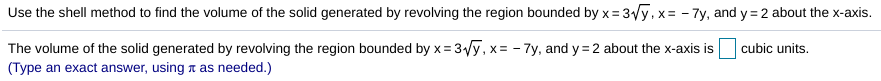 axis. The region in the rst quadrant bounded above by the tune