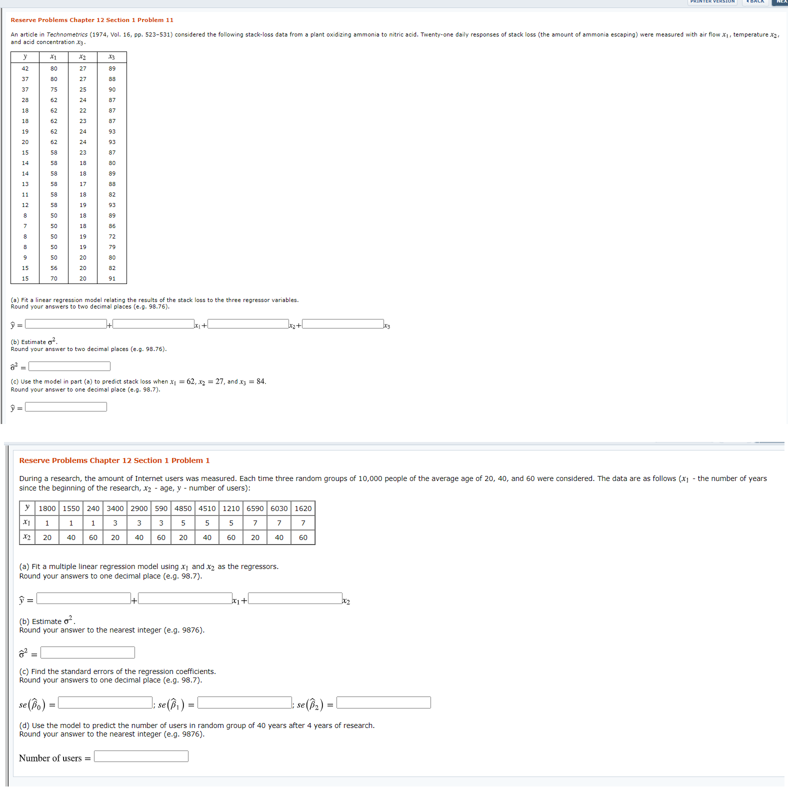 kindly helpme with these 2 problems :( Problem 11 and acid concentration