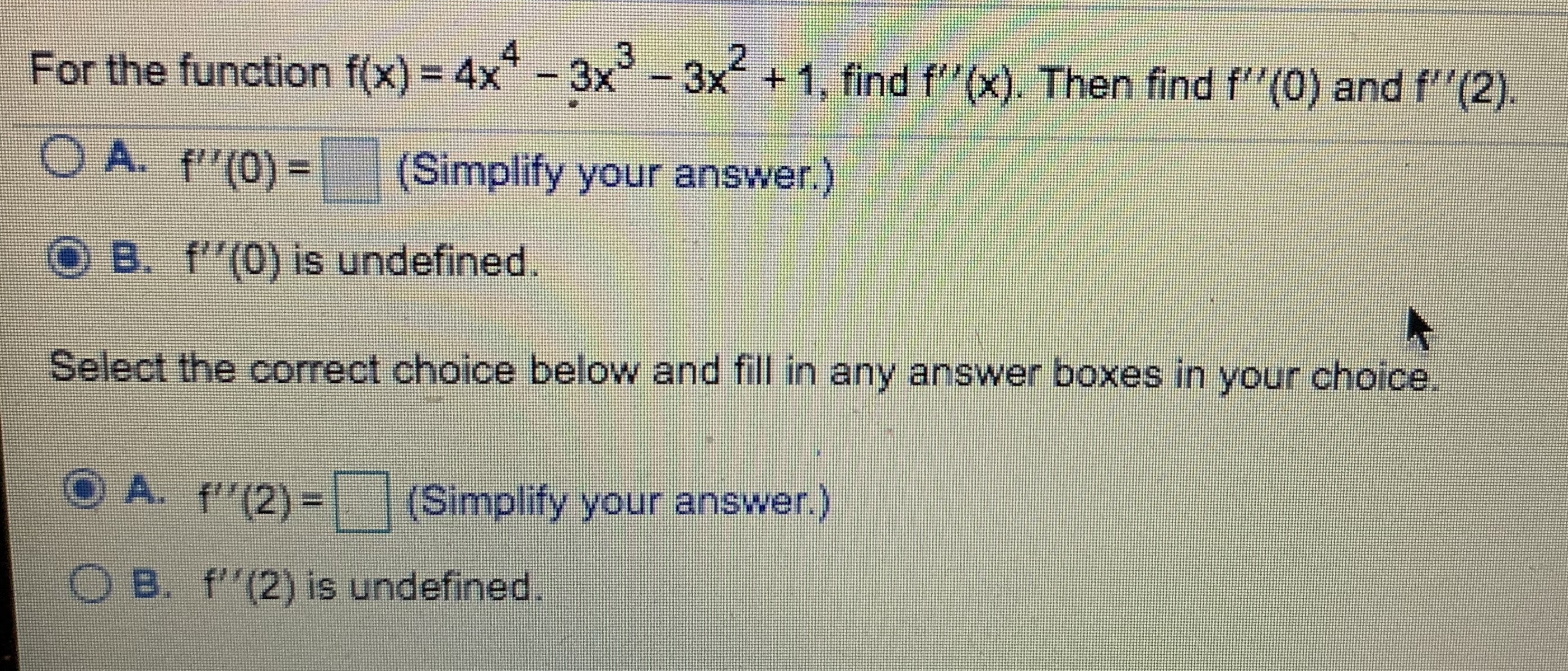 Please help with these questions For the function f(x) = 4x# -