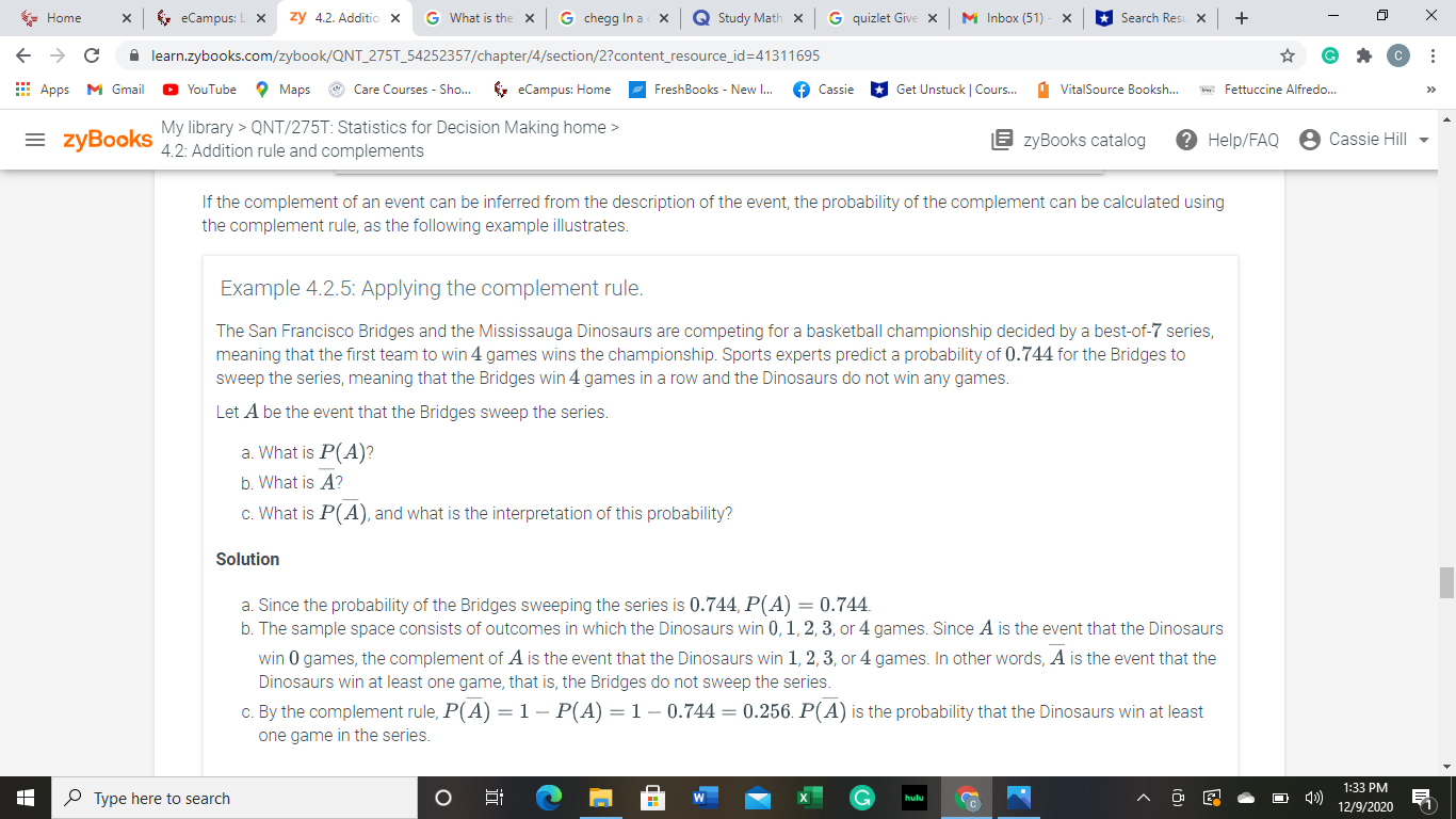 X G learn.zybooks.com/zybook/QNT_275T_54252357/chapter/4/section/2?content_resource_id=41311685 C ... Apps M Gmail @ YouTube . Maps