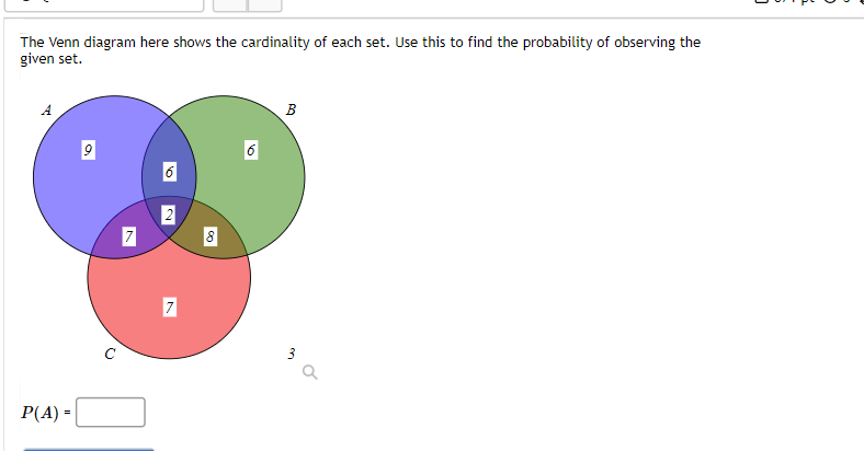 indicated set AU(Bno) (AUB)nc U O A O (And) U (Bnc) (AUB)n(AUC)