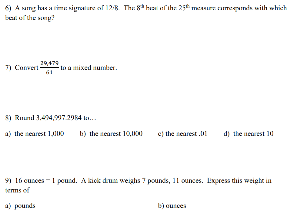 list has seen the band play exactly once, and 5 ) L