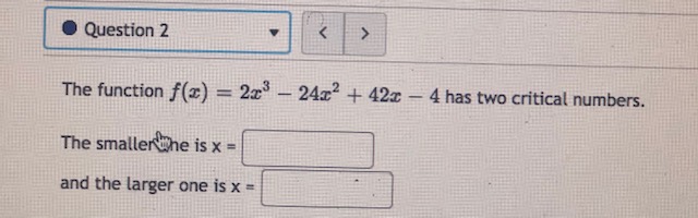 the derivative f "(x). How many critical points does the original function