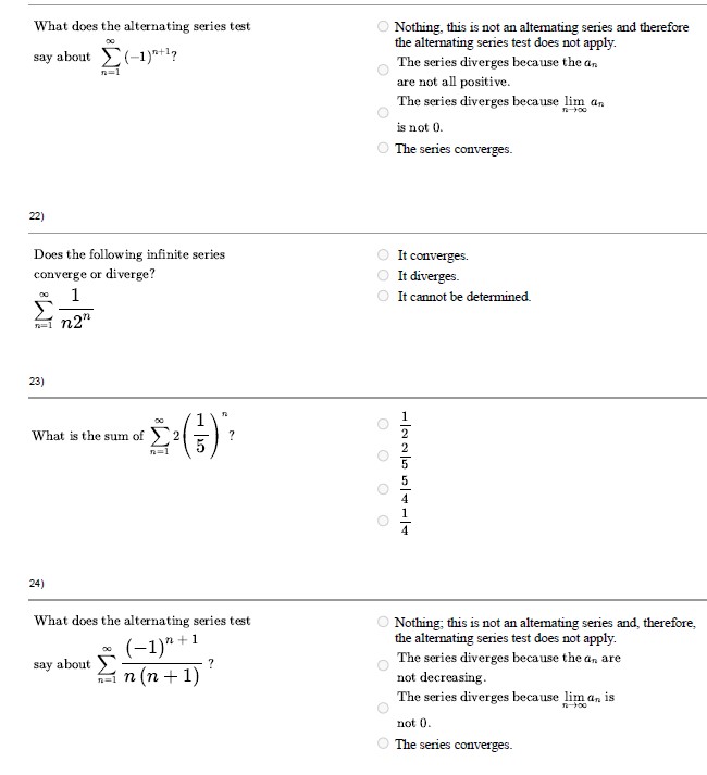 Please Answer all questions and show all work: What does the alternating
