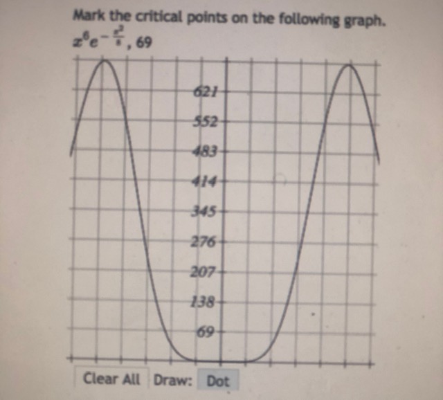 = and the larger one is x =Question 3 Use the derivative