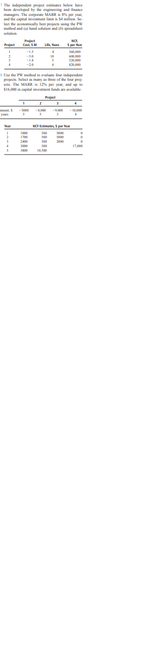 compared to the expected 12-year life of the challenger. Use the best