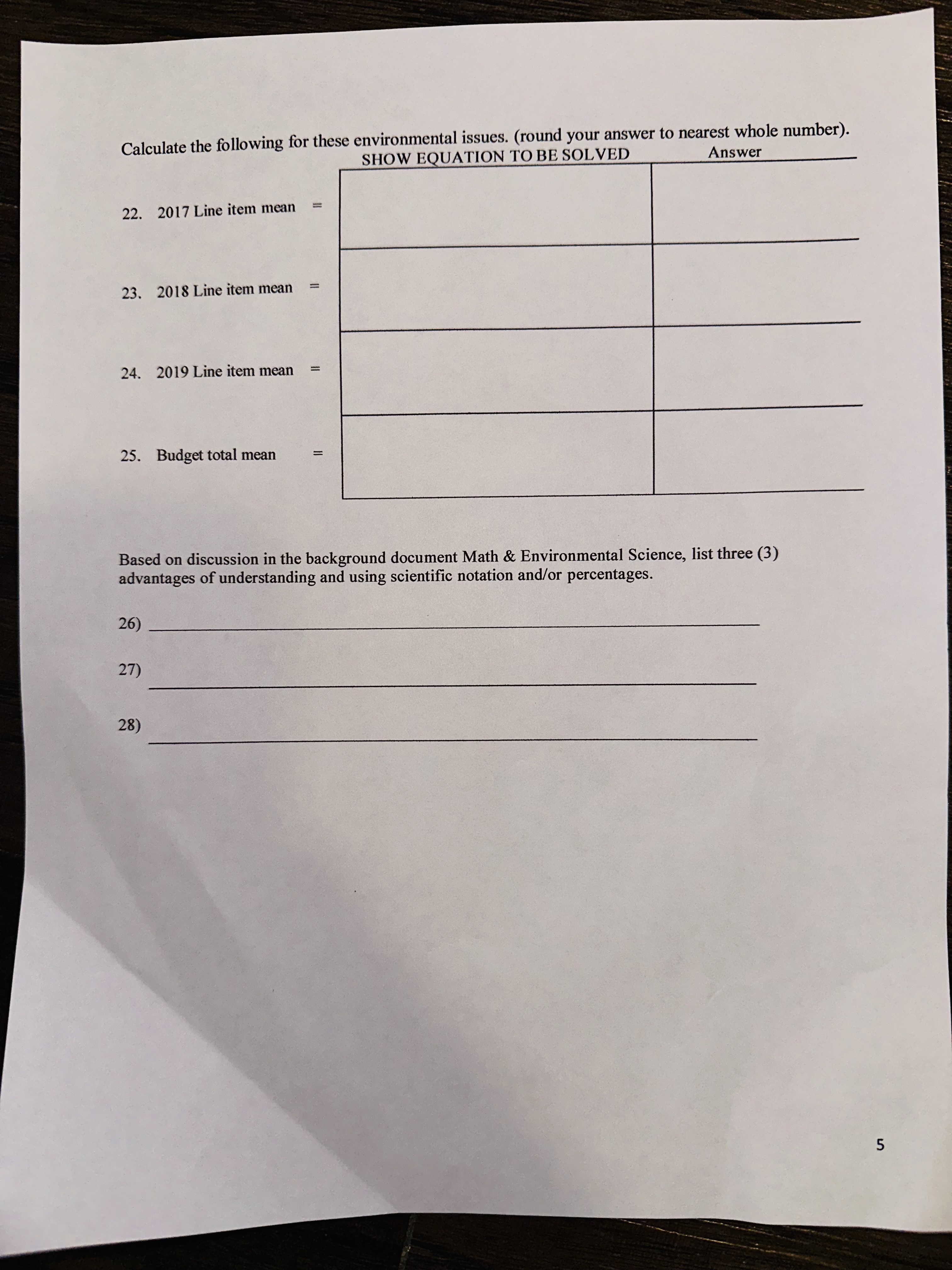 be sure to answer to the 1. Construct a bar graph for