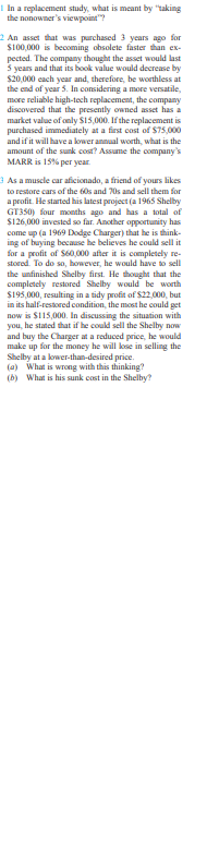 for a presently owned machine by using estimates be obtained from the