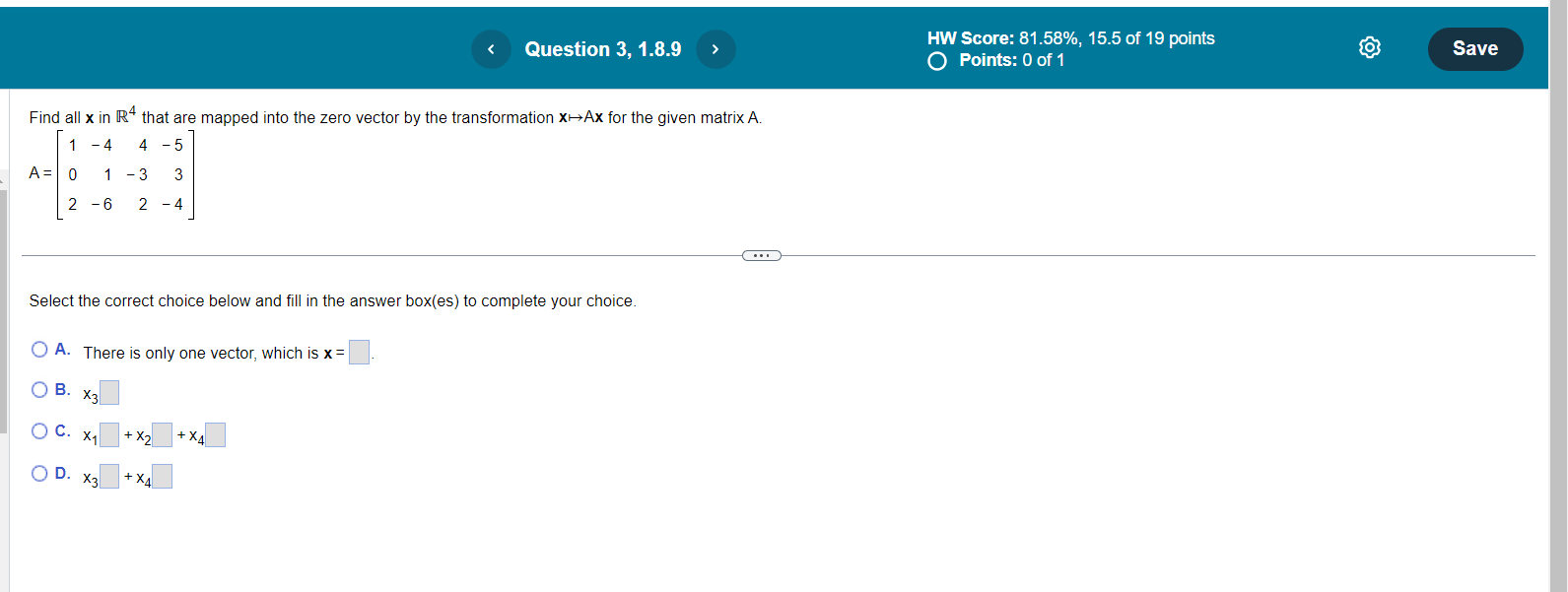 Select the correct choice below and fill in the answer box within