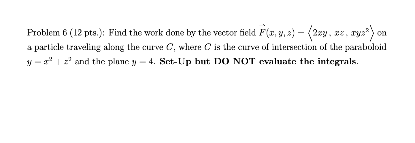 done on a particle traveling in a clockwise direction along the ellipse