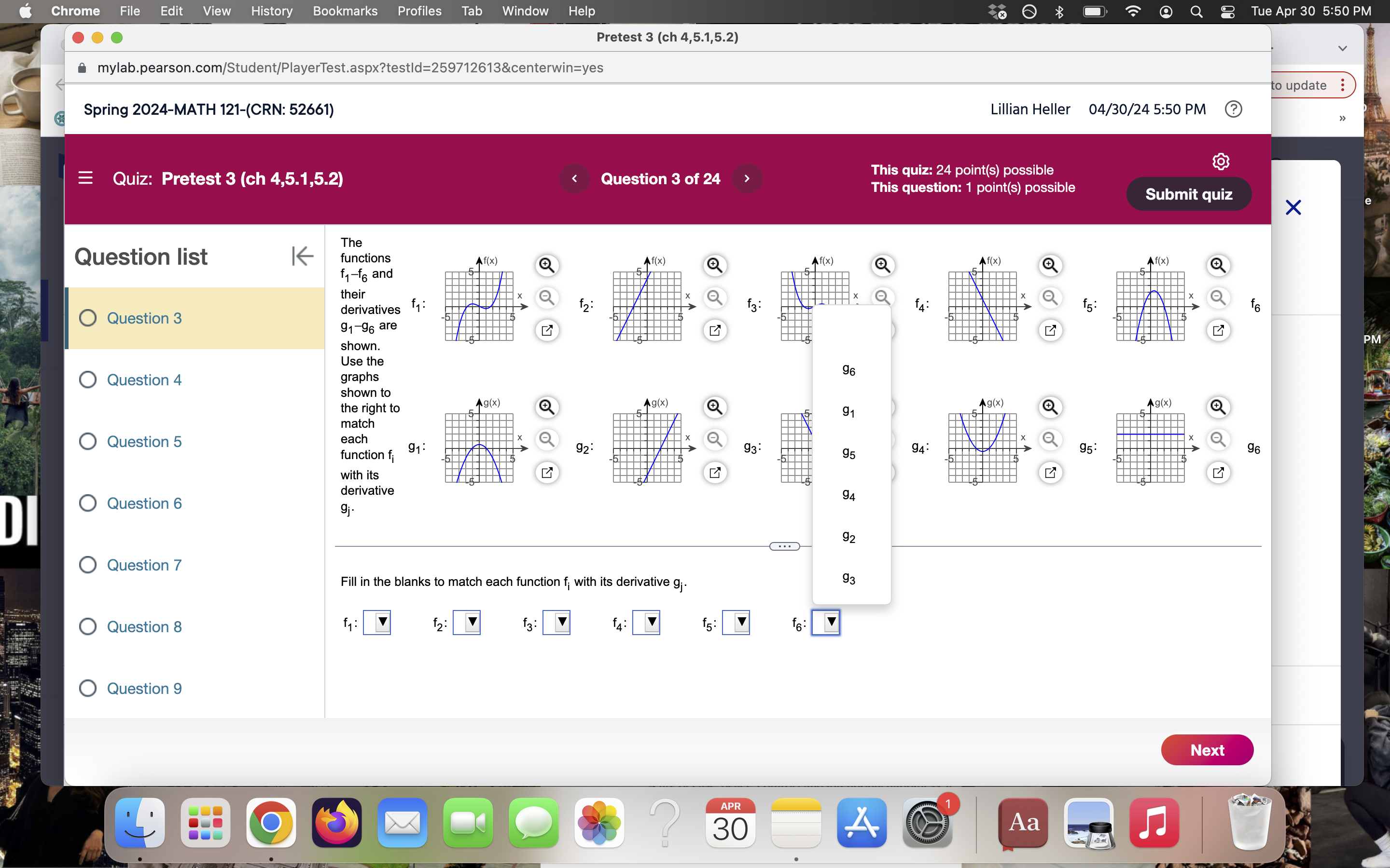 Chrome File Edit View History Bookmarks Profiles Tab Window Help 6