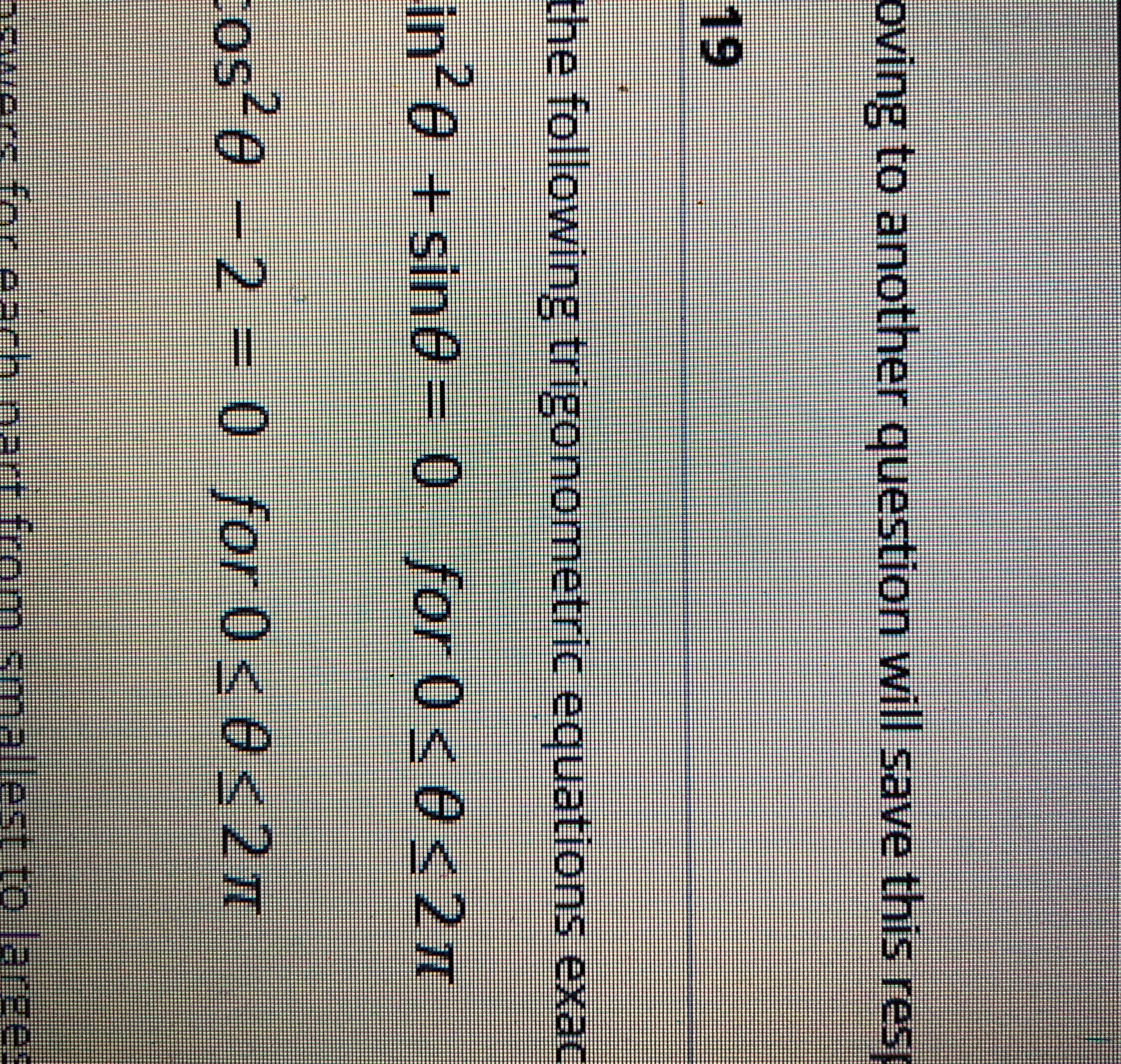Assignment oving to another question will save this res the following trigonometric