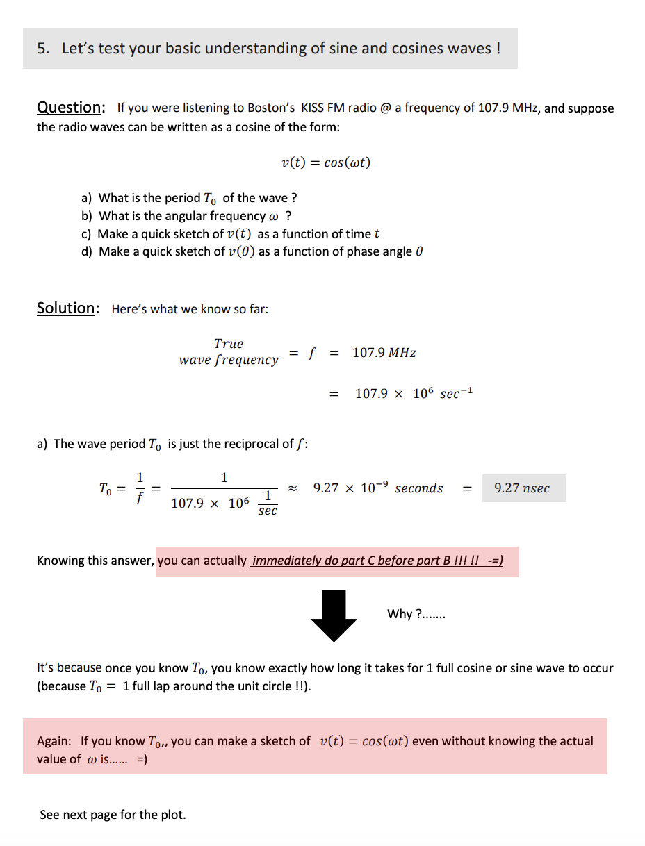 y-coordinates of a given point on a circle of radius r By