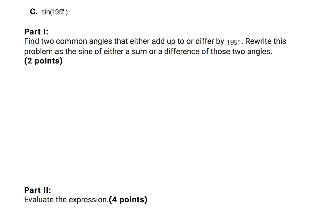 angles that either add up to or differ by 13. Rewrite this