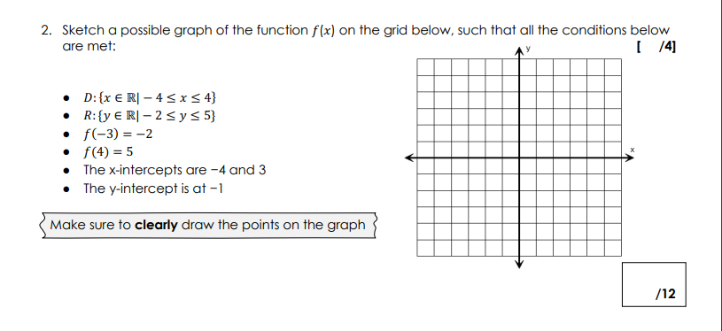 ALL restrictions. [ /8] 2x2+7x+3 4x2-8x -3x2-9x 2x-3 x+4 a) X b)