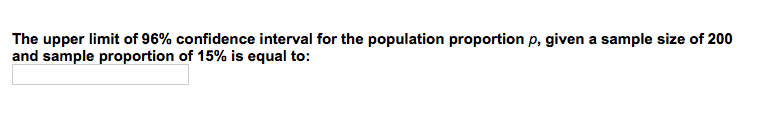 Hello, please explain your solution if possible. Thank you! The upper limit