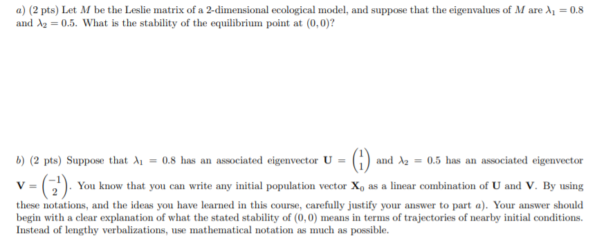 Could you please help me with this problem on a) (2 pts)