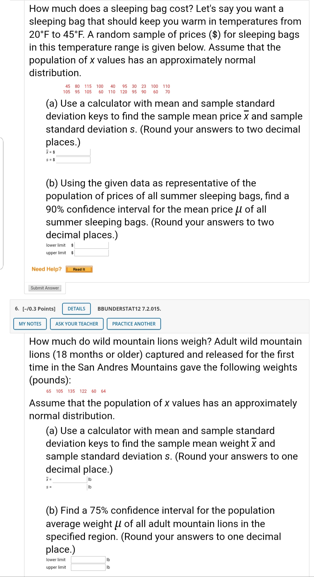 care? Based on a random sample of hospital reports from eastern states,