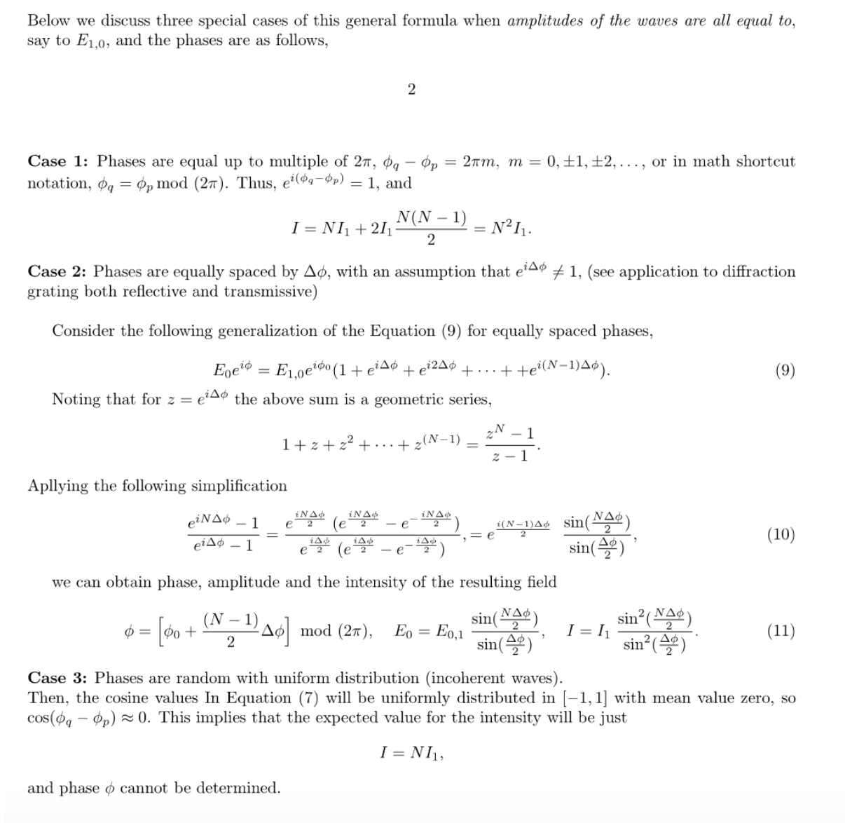 equation (3). 2. Show that the time-average of e" , as defined