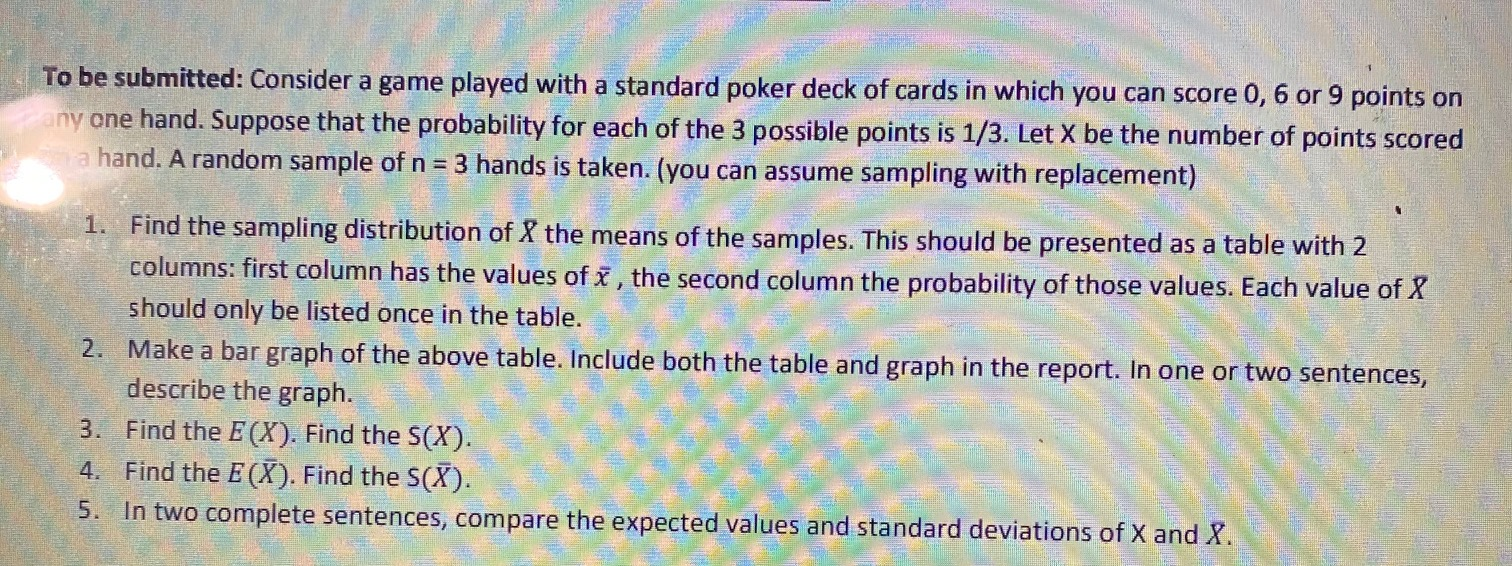 Answer within 1 hour please. To be submitted: Consider a game played