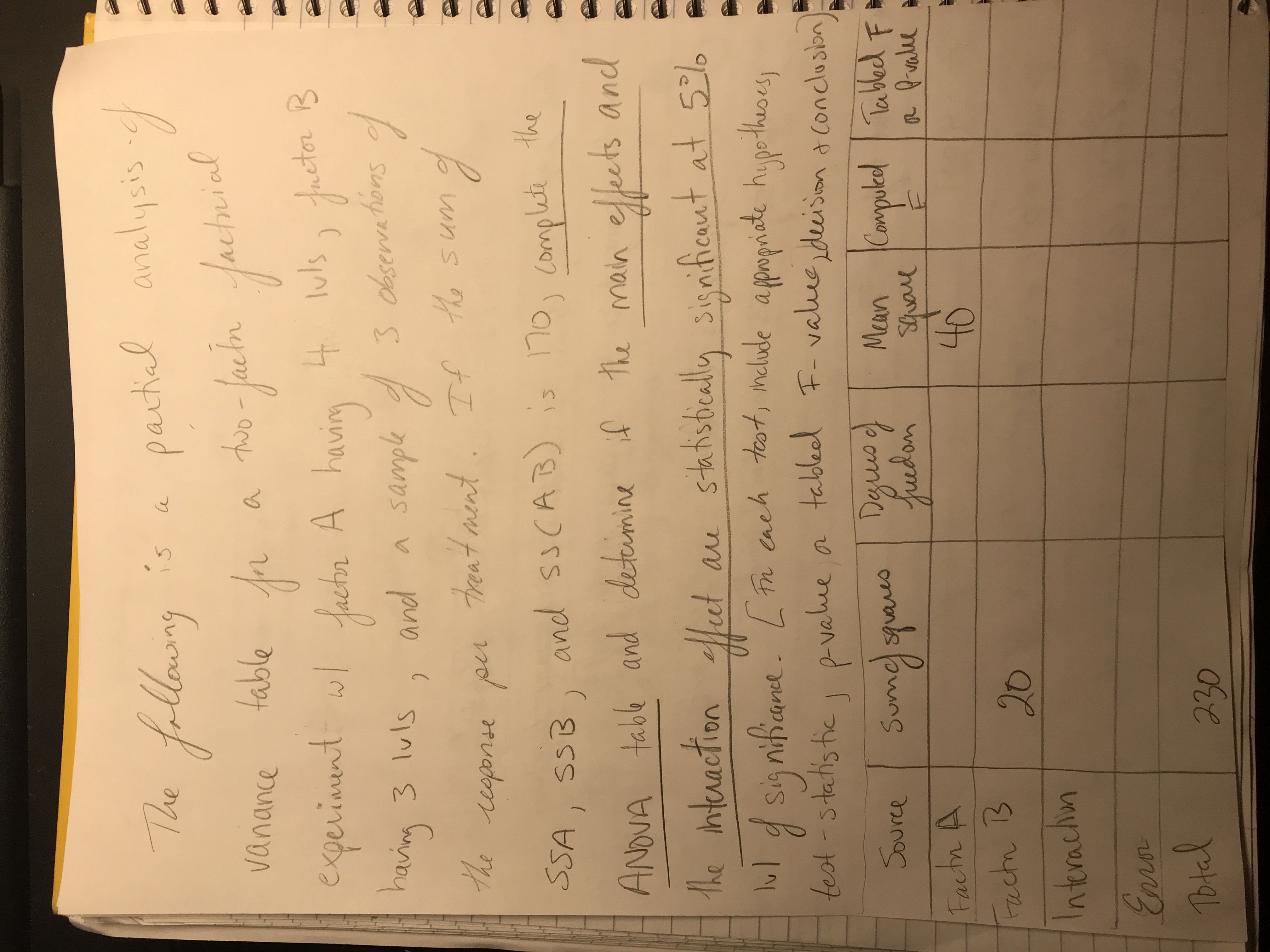 Hello I need help with this statistics problem that I am struggling