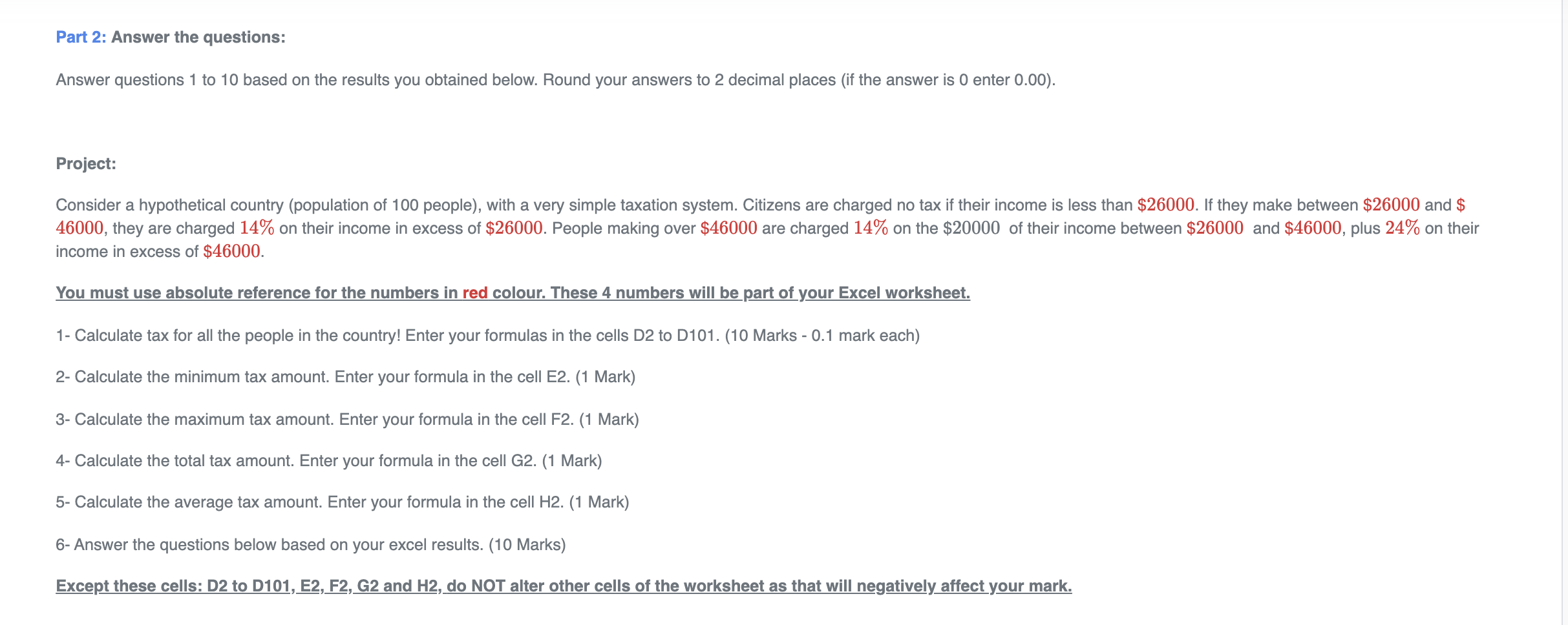Amount Min Tax Max Tax Sum Tax Average Tax 2 58391 Level