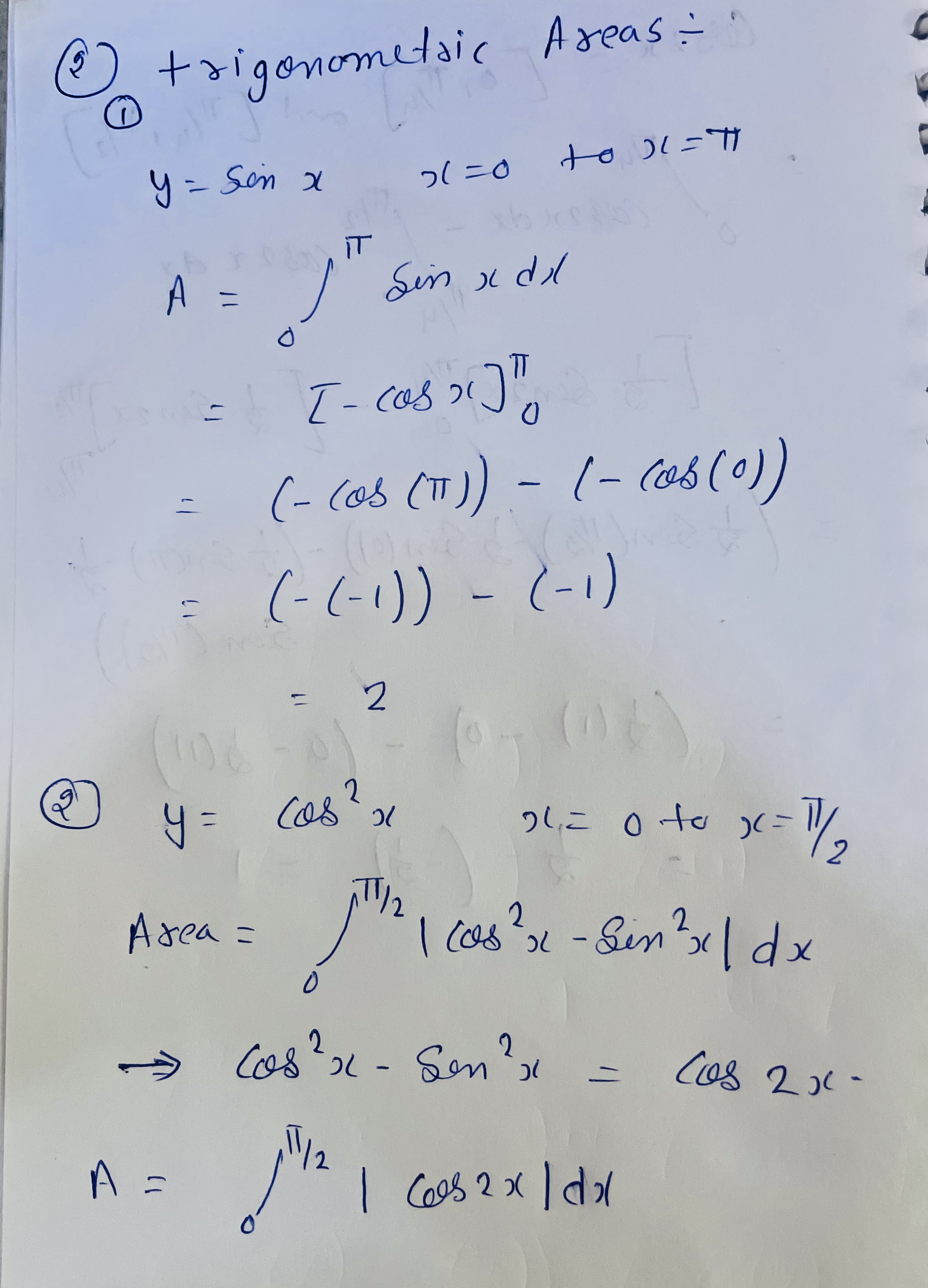 a. Circular Disk Method (3problems) b. Cylindrical Shell Method (3problems) 2. List