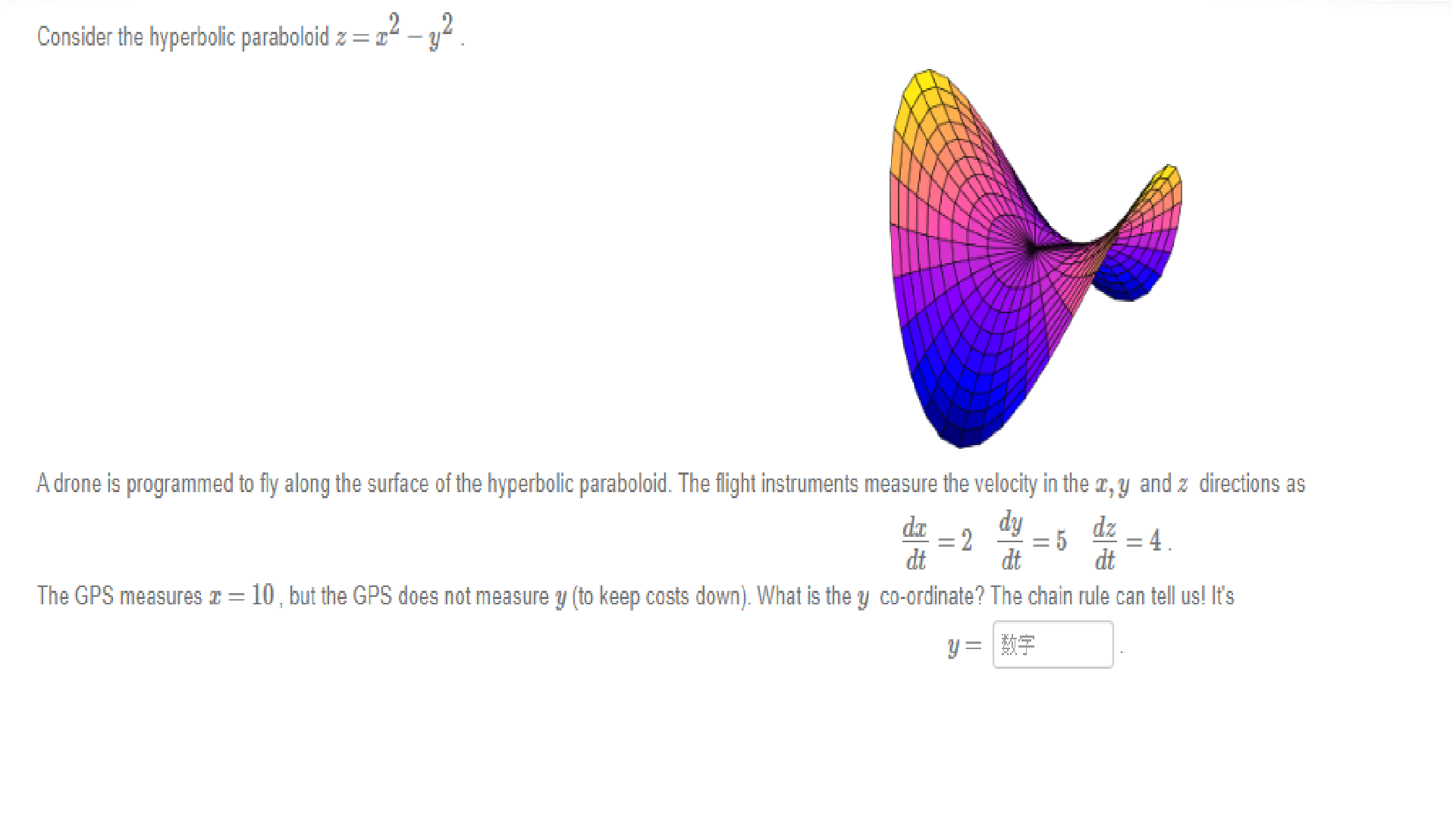 please help me to solve the question thanks Consider the hyperbolic paraboloid