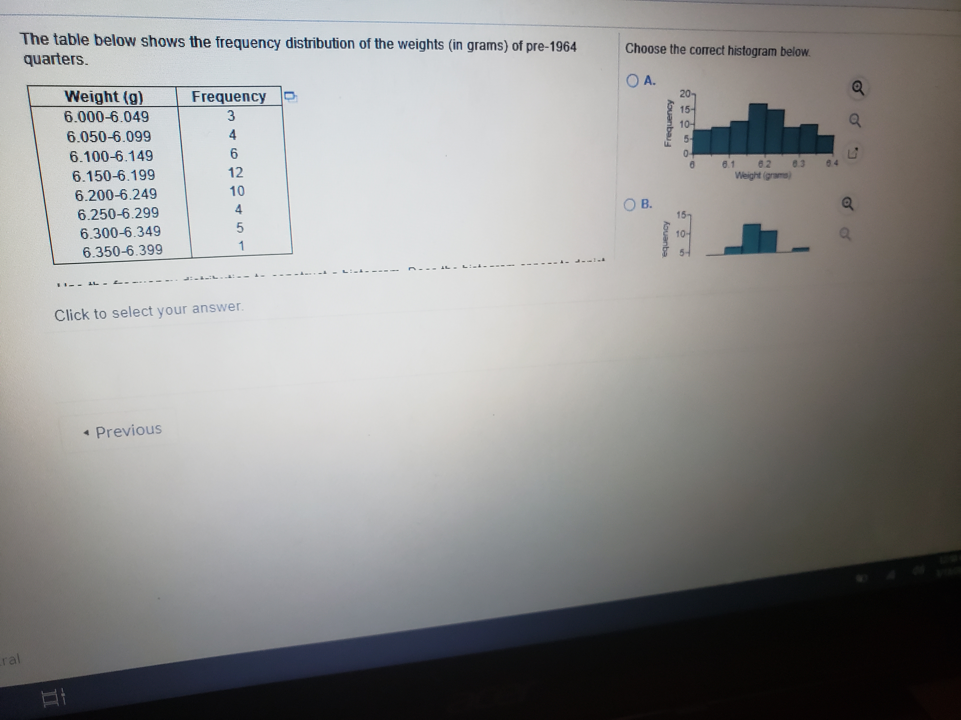 Attached a picture to make it easier. The table below shows the