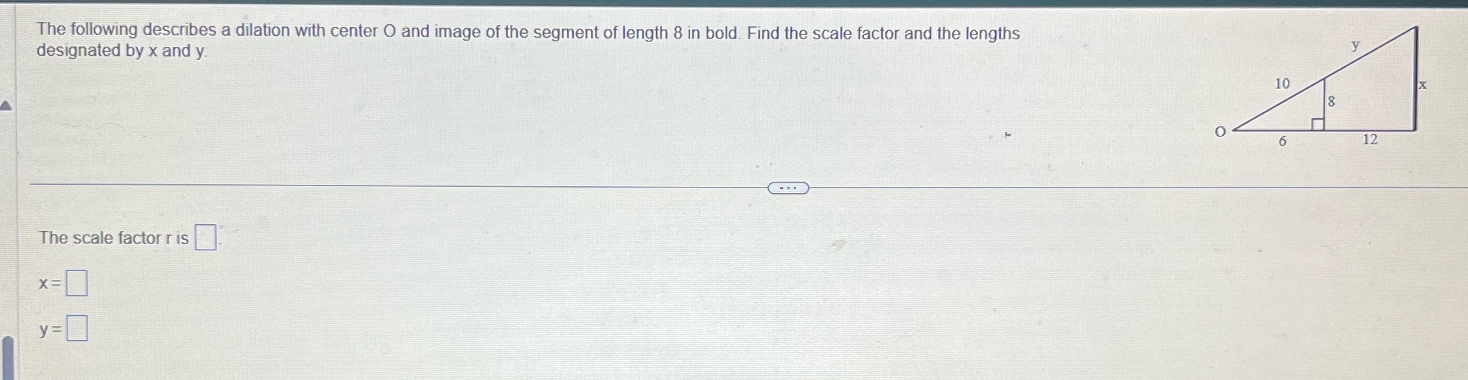 Need a quick fast short response ! designated by x and y.