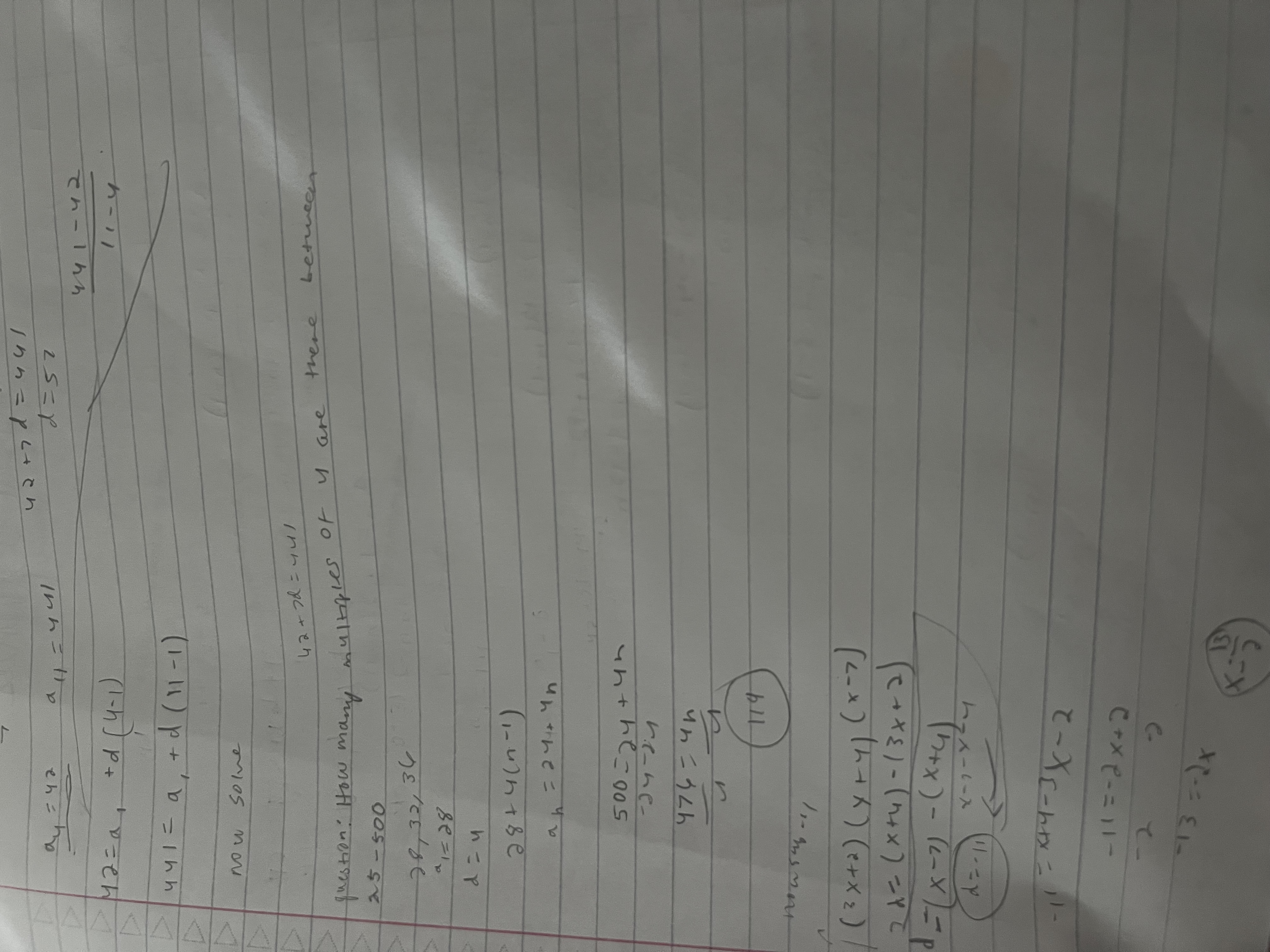 find each term in the sequence. s to wor sen onT Er