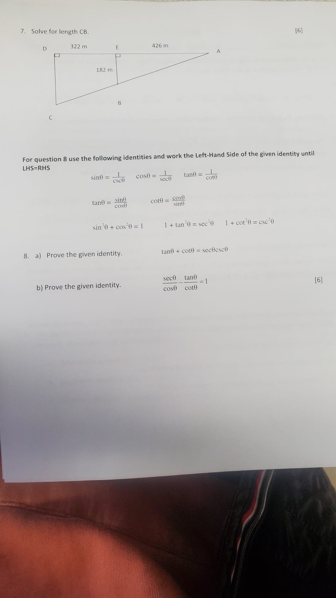 Complete all your work on engineering paper. Show enough steps so that